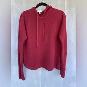 100% cashmere super soft women’s Nordstrom hoodie, size small